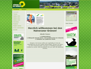 Screenshot: www.gruene-halver.de
